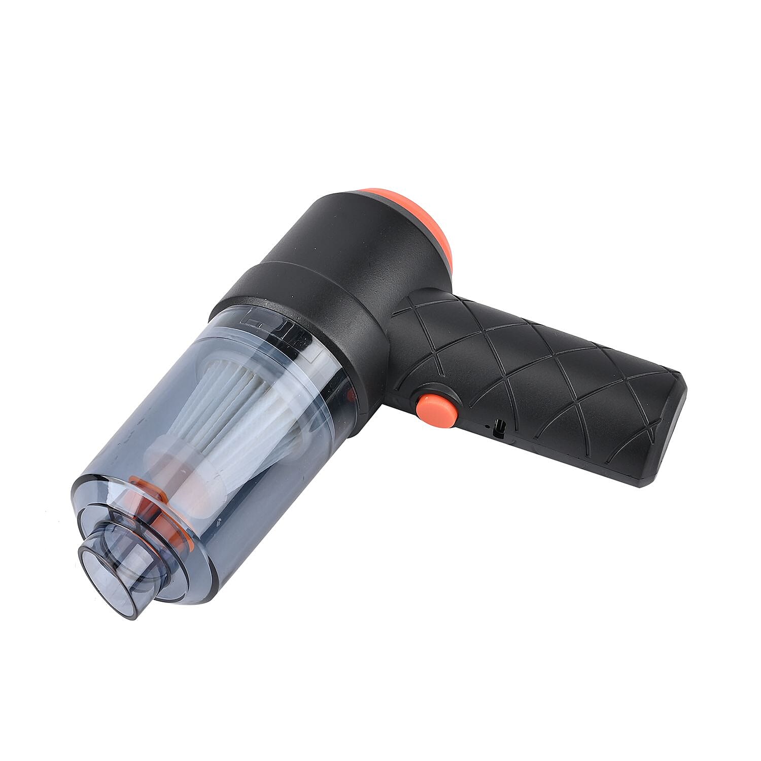 2 in 1 - Rechargeable Cordless Handheld Hepa Filter Vacuum Cleaner with 3 Attachments (Battery 1200mAh inc.) - Black