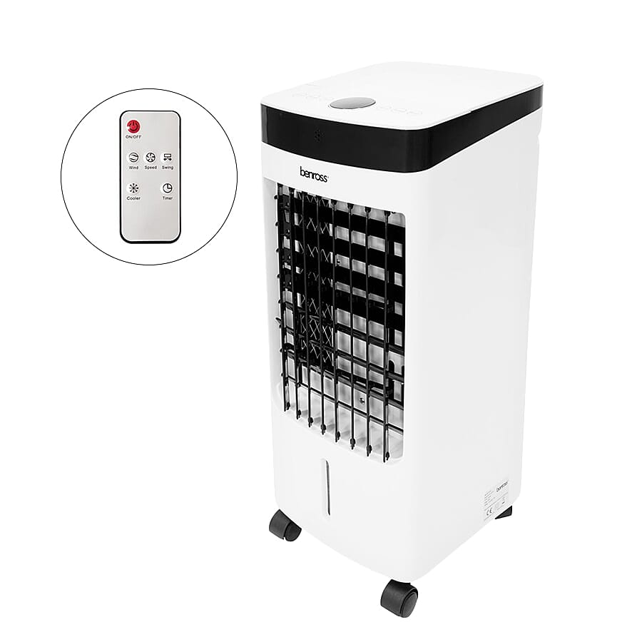 2 in 1 Digital Air Cooler with Remote (Size 24x58 cm) - White