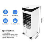 2 in 1 Digital Air Cooler with Remote (Size 24x58 cm) - White