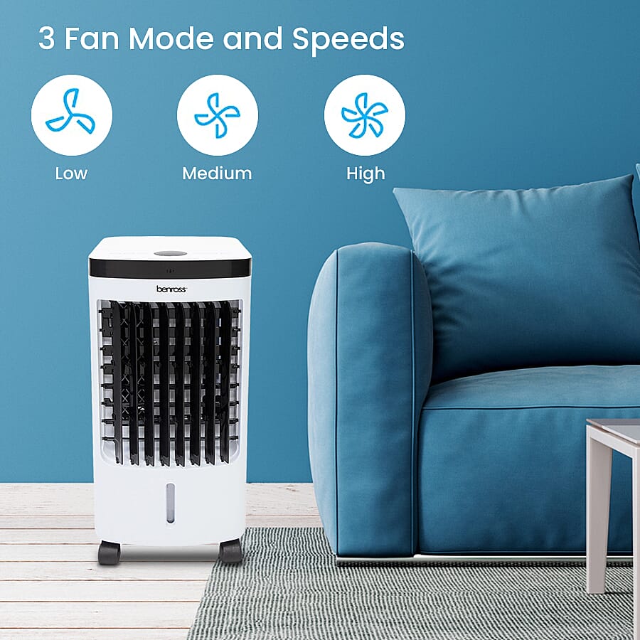 2 in 1 Digital Air Cooler with Remote (Size 24x58 cm) - White
