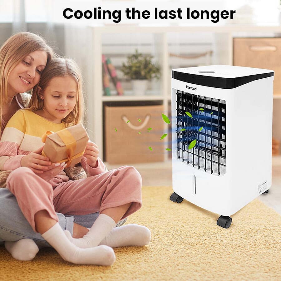 2 in 1 Digital Air Cooler with Remote (Size 24x58 cm) - White