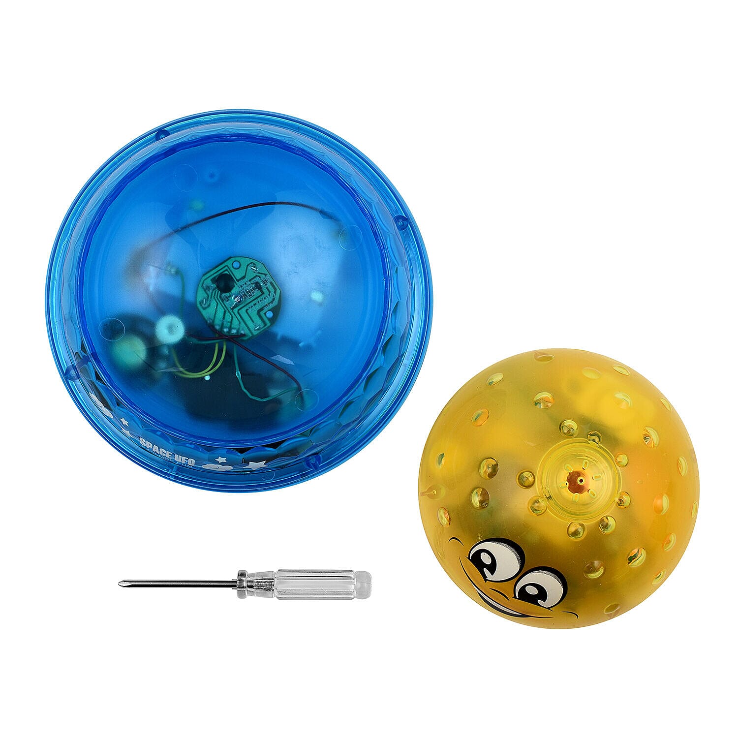 2 in1 Spray Water Toy with Music & Light - Yellow