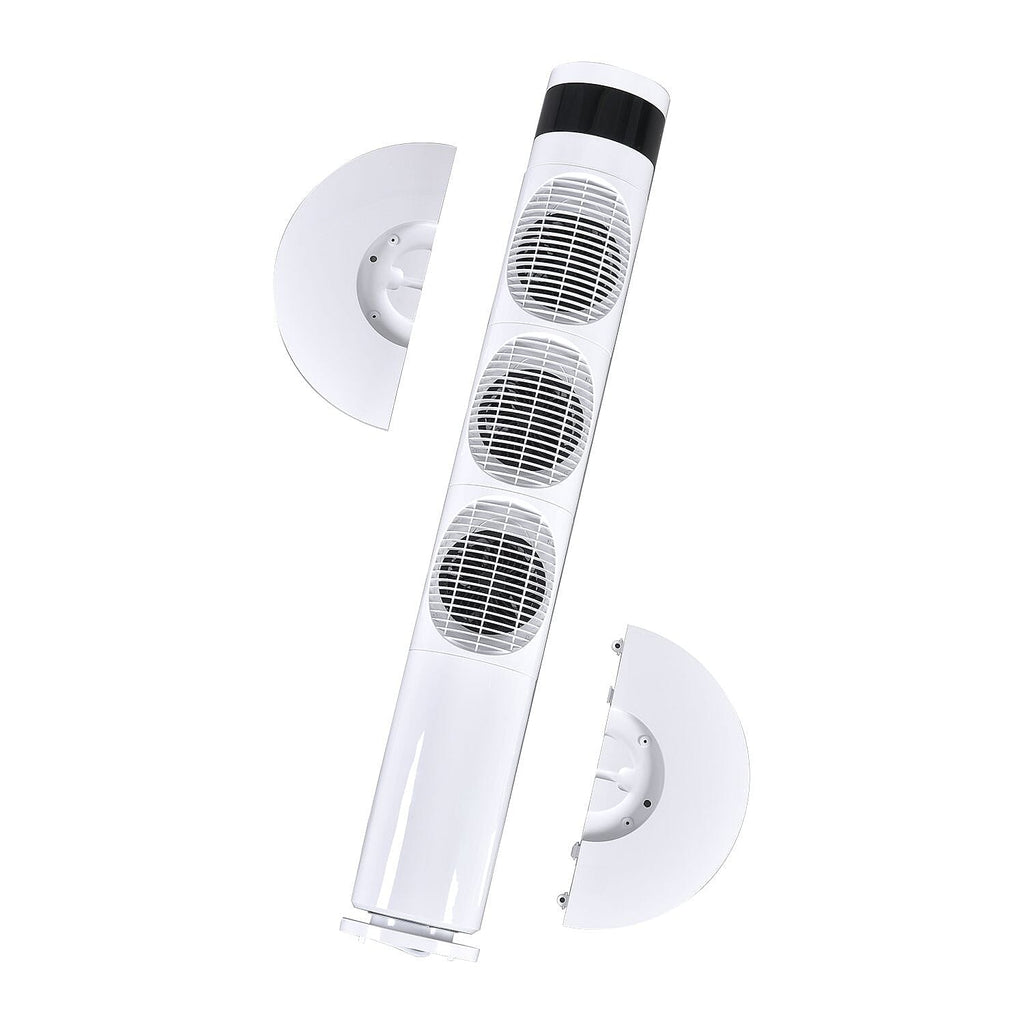 3 Way Multi Directional 20W Power Saving Tower Fan with 3 Wind Mode and Remote Control (Height 98cm) - White (Costs Less Than 1p Per Hour in Energy)