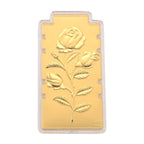 FOR YOU AND YOUR LOVED ONES - 24K Yellow Gold Rose Flower Bar