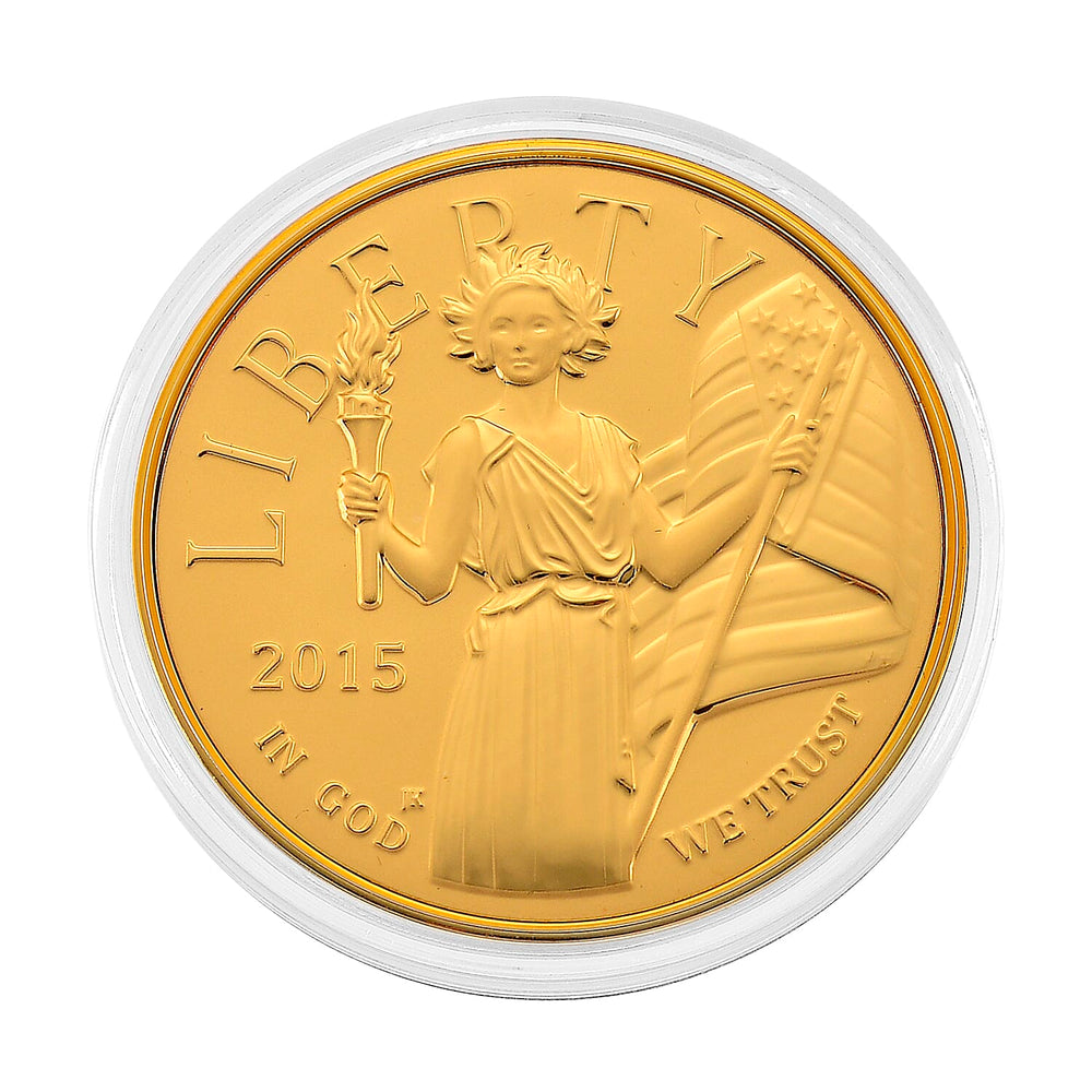 24K Yellow Gold (99.9% Purity) Leaders of Freedom Coin Collectable