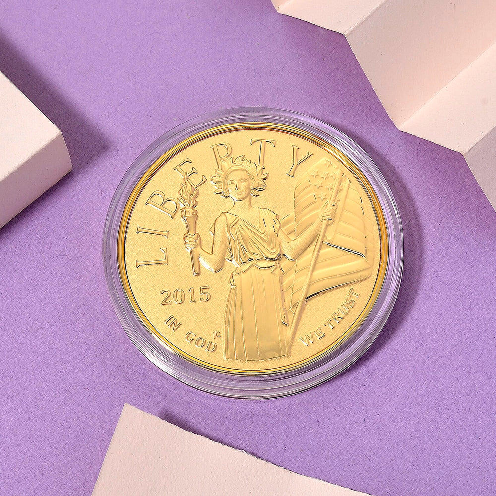 24K Yellow Gold (99.9% Purity) Leaders of Freedom Coin Collectable