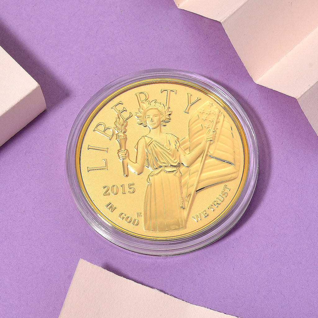 24K Yellow Gold (99.9% Purity) Leaders of Freedom Coin Collectable