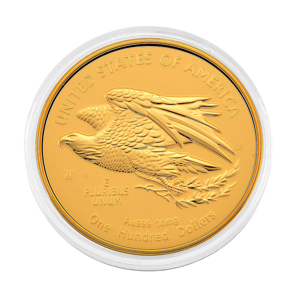 24K Yellow Gold (99.9% Purity) Leaders of Freedom Coin Collectable