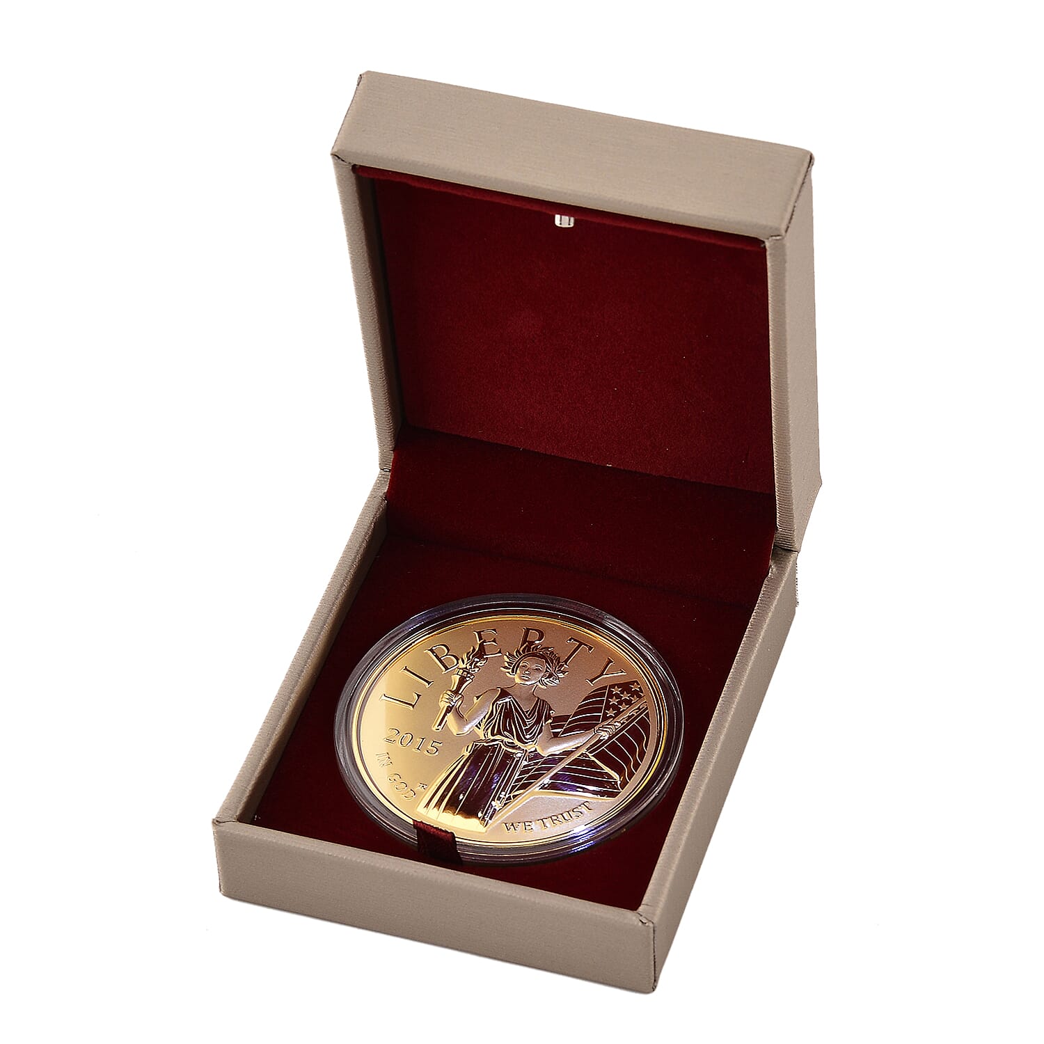 24K Yellow Gold (99.9% Purity) Leaders of Freedom Coin Collectable