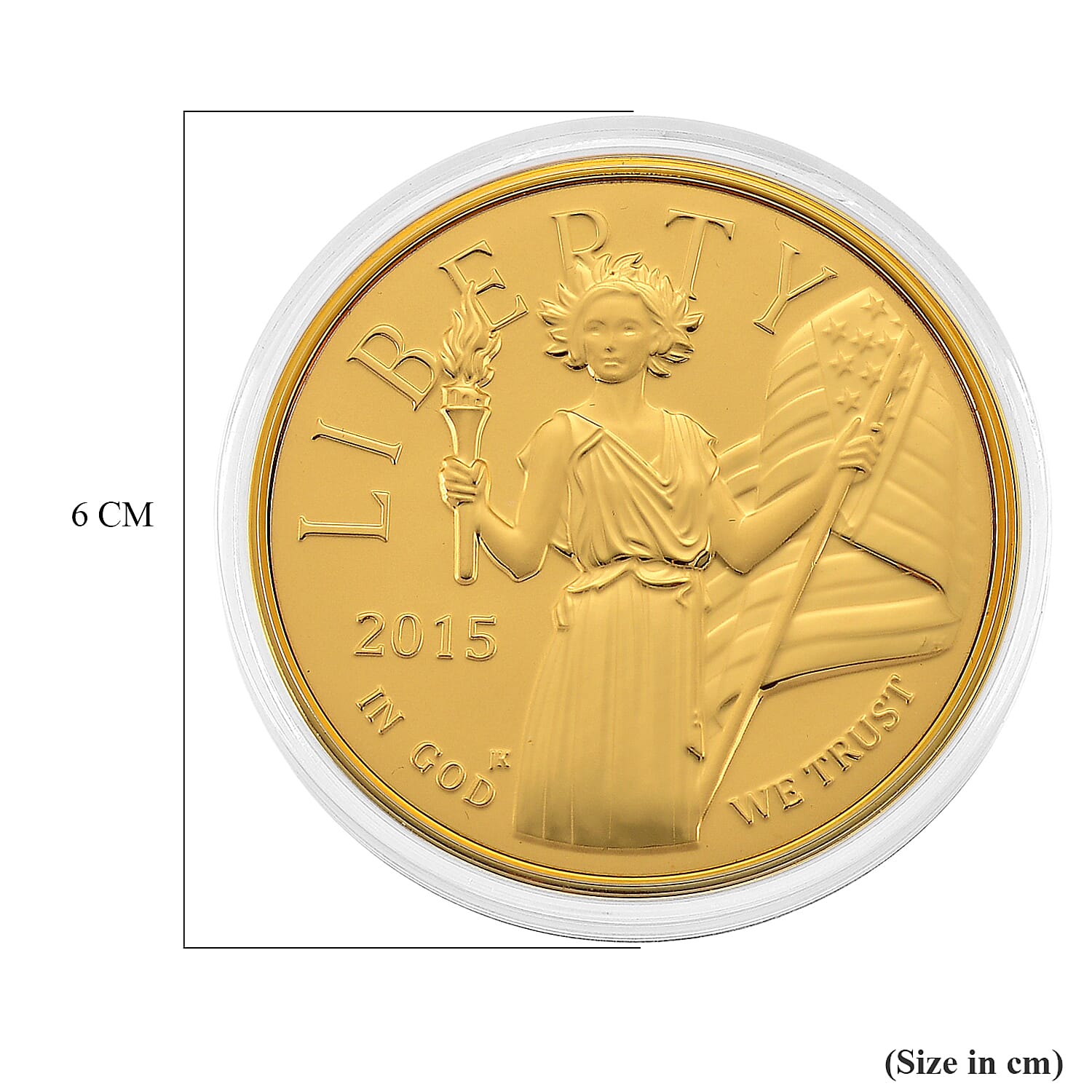24K Yellow Gold (99.9% Purity) Leaders of Freedom Coin Collectable