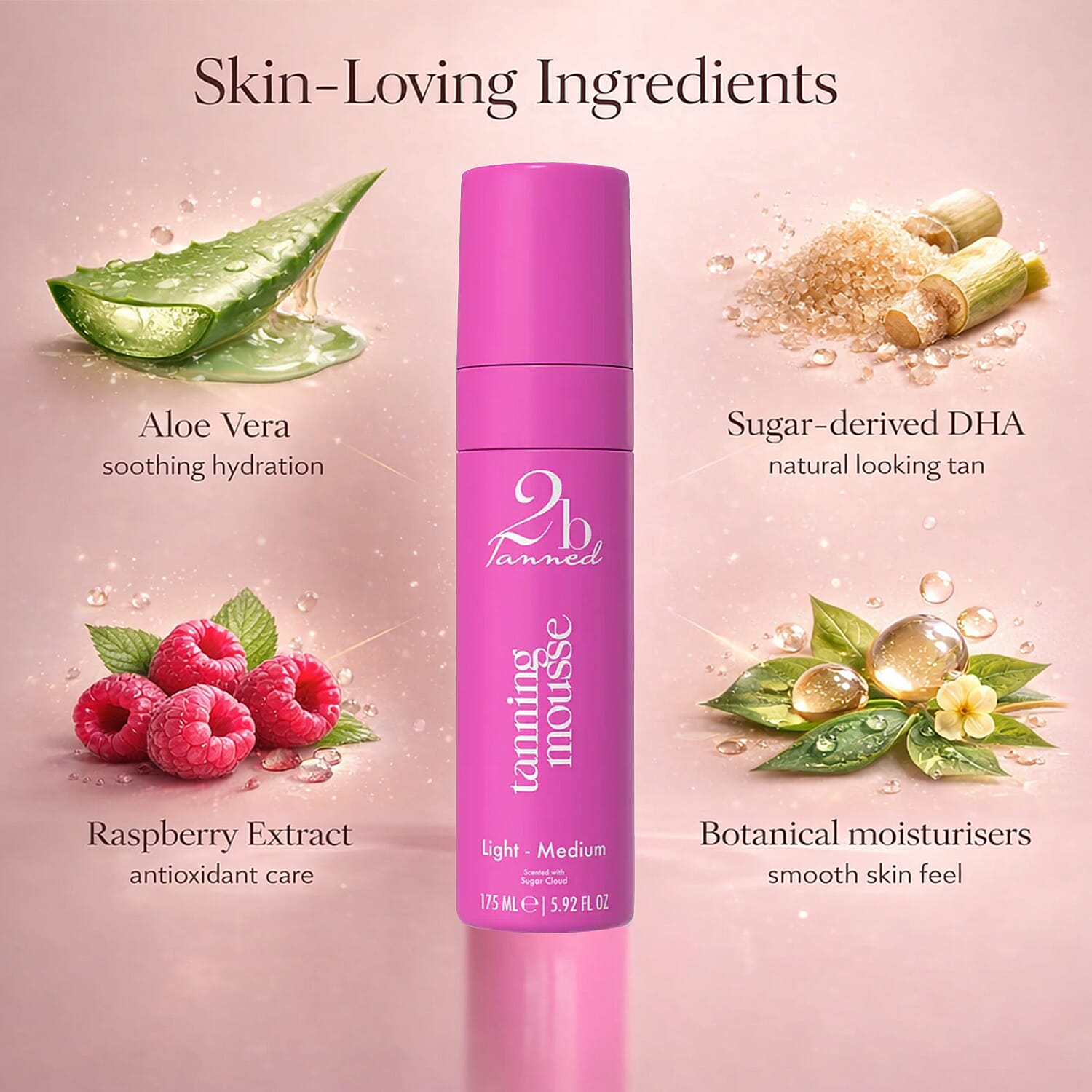 NEW LAUNCH- 2bTanned Self Tanning Mousse (Light to Medium) - 175ml
