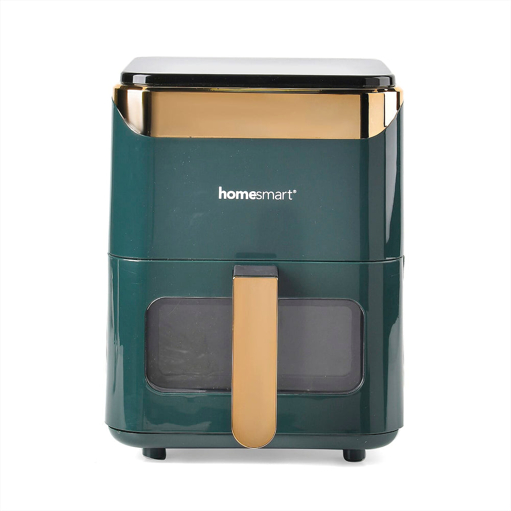 LIQUIDATION DEAL - Homesmart 3.5L Digital Air Fryer - Crisp, Roast, Bake - With Less Oil - 10 Menu Options - Green & Gold