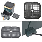 LIQUIDATION DEAL - Homesmart 3.5L Digital Air Fryer - Crisp, Roast, Bake - With Less Oil - 10 Menu Options - Green & Gold