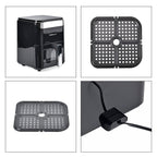 LIQUIDATION DEAL - Homesmart 3.5L Digital Air Fryer - Crisp, Roast, Bake - With Less Oil - 10 Menu Options- Black & Gold