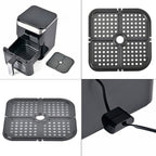 LIQUIDATION DEAL - Homesmart 3.5L Digital Air Fryer - Crisp, Roast, Bake - With Less Oil - 10 Menu Options- Black & Gold