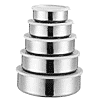 3 Pack Deal - Latham - Hall 5 Piece Stainless Steel Food Storage Container Set with Lid