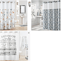 3 Pack Shower Curtains -