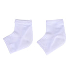 3 Packs Moisturizing Heel Socks (Size 18x1x1 cm) - Grey, Beige & White -  effectively preventing cracked feet and softening dead skin