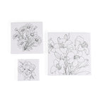 3-Piece Floral Canvas Painting Set- Rose, Daisy, Lily Canvases with Easel, 12 Watercolors & Brushes