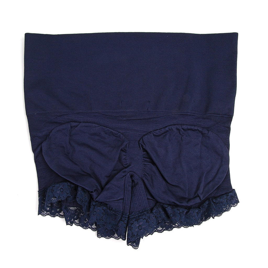 3 Piece Set- Sankom Functional Patent Body Shaper Briefs  with Lace (Size L-XL) (Size 16 to18)- Colour Dark Blue, Taupe Brown and Garnet Pink