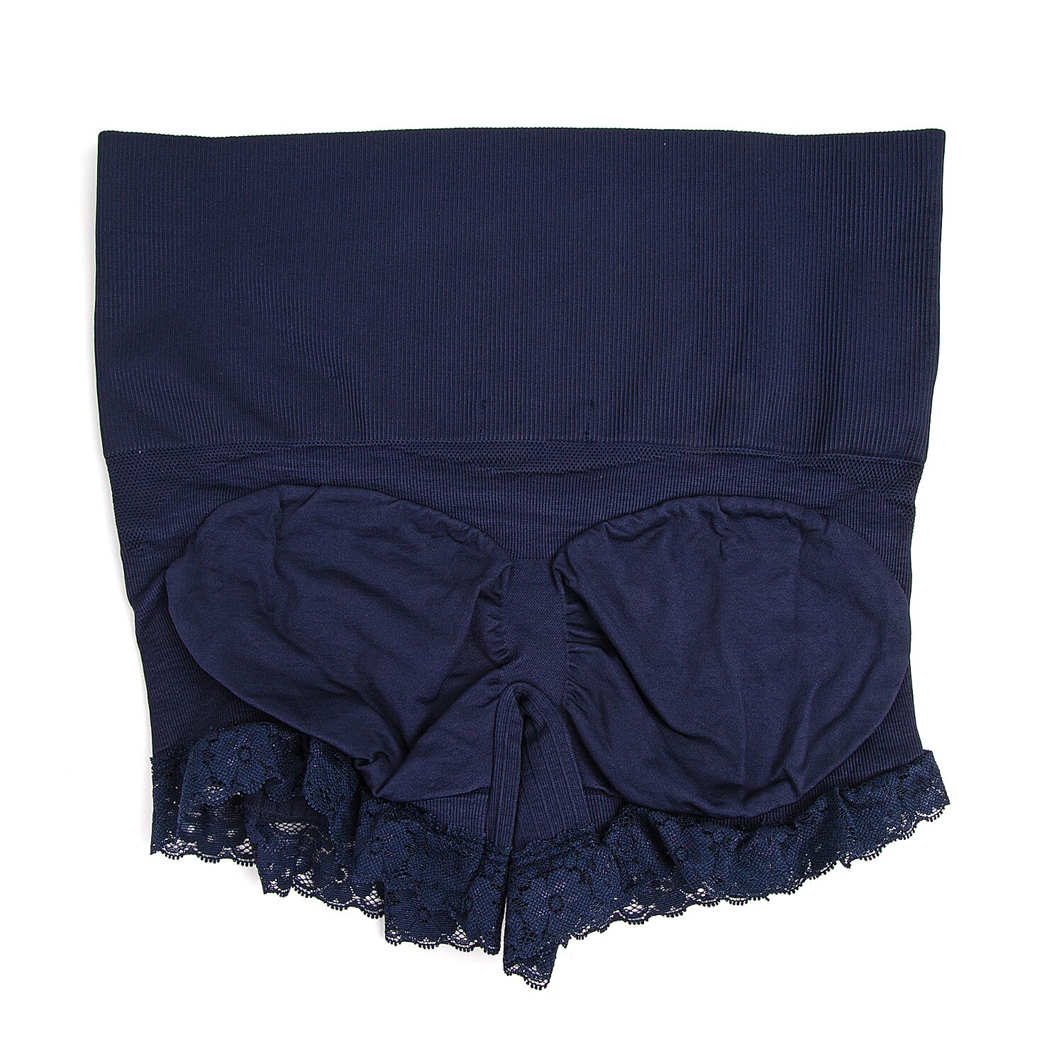 3 Piece Set- Sankom Functional Patent Body Shaper Briefs  with Lace (Size L-XL) (Size 16 to18)- Colour Dark Blue, Taupe Brown and Garnet Pink