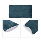 3 Piece Set - One Time Closeout - Extra Warm Sherpa Duvet Cover with 2 Pillowcases (King Size) - Teal