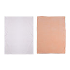 3 Piece Set - One Time Closeout - Extra Warm Sherpa Duvet Cover with 2 Pillowcases (King Size) - Peach