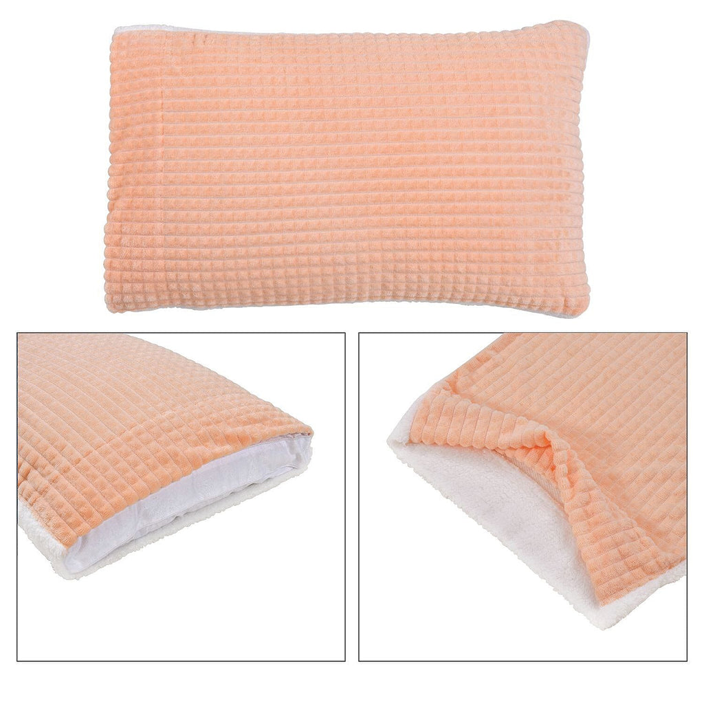 3 Piece Set - One Time Closeout - Extra Warm Sherpa Duvet Cover with 2 Pillowcases (King Size) - Peach