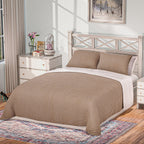 3 Piece Set - One Time Closeout - Extra Warm Sherpa Duvet Cover with 2 Pillowcases (Double Size) - Beige