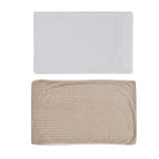 3 Piece Set - One Time Closeout - Extra Warm Sherpa Duvet Cover with 2 Pillowcases (Double Size) - Beige