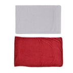 3 Piece Set - One Time Closeout - Extra Warm Sherpa Duvet Cover with 2 Pillowcases (Double Size) - Red