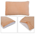 3 Piece Set - One Time Closeout - Extra Warm Sherpa Duvet Cover with 2 Pillowcases (Double Size) - Peach