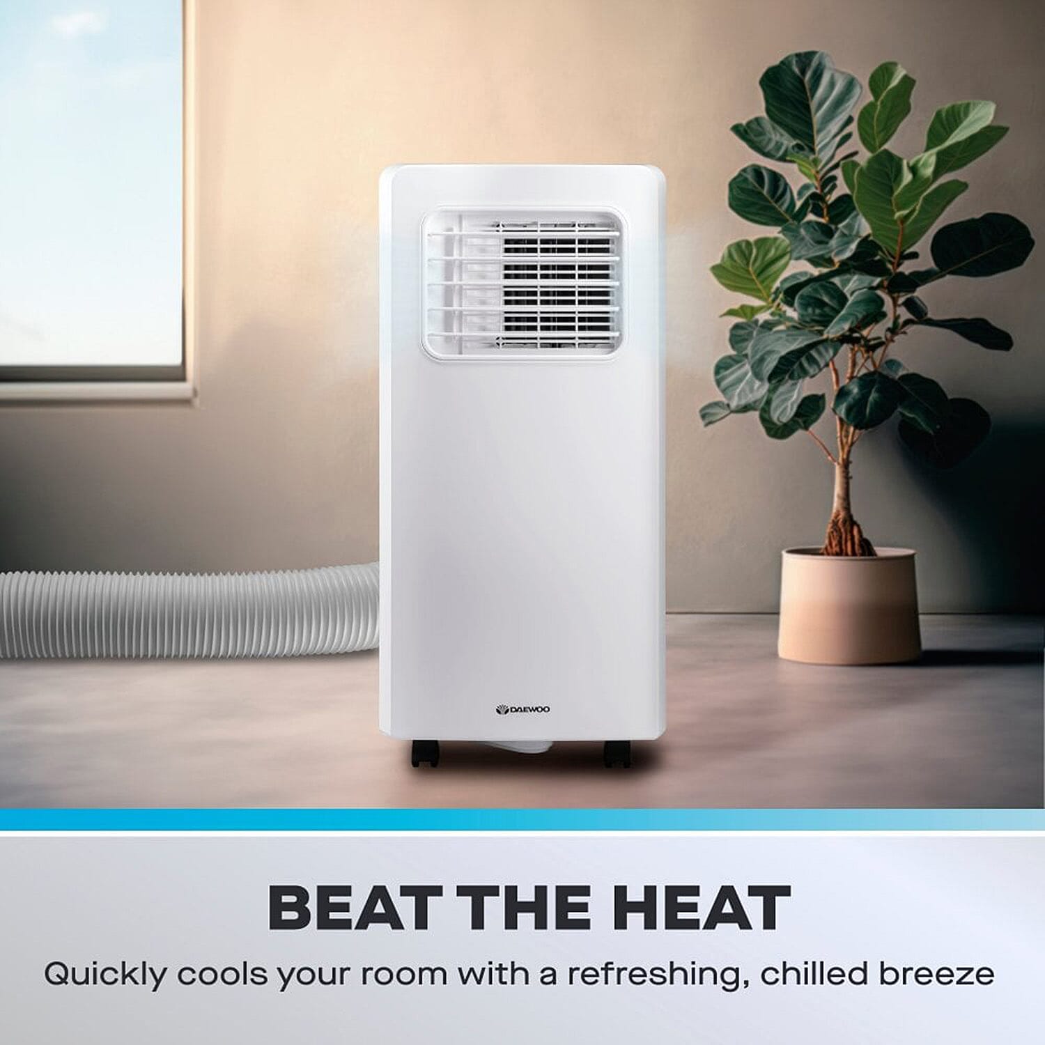 3-in-1 Portable Air Conditioner with Fan - Dehumidifier, 7000 BTU