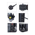 3 in 1 Mini Kitchen Solution (Toaster Oven - 9 Litre, Coffee Pot - 600 ML and Frying Pan)