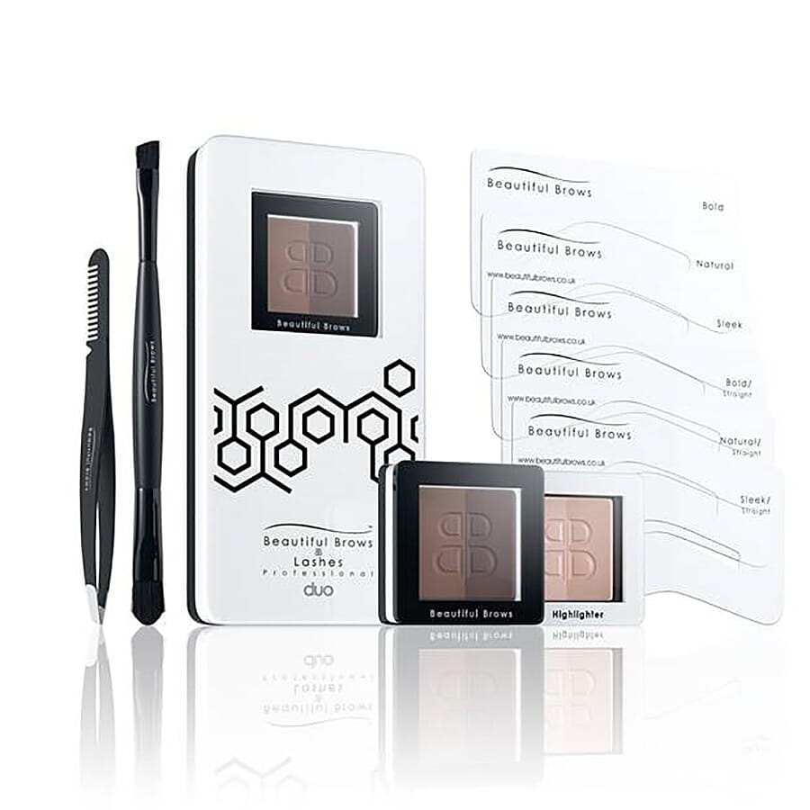 Beautiful Brows- Duo Eyebrow Kit - Light and Medium Brown