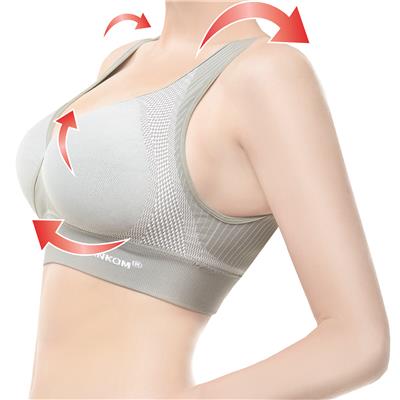 SANKOM SWITZERLAND Bamboo Bra For Back Support - Grey (Size XL/XXL 20-22)_3098049_1