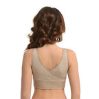 SANKOM SWITZERLAND Patent Cooling Effect Bra For Back Support - Beige (Size L/XL 16-18)_3098056_2