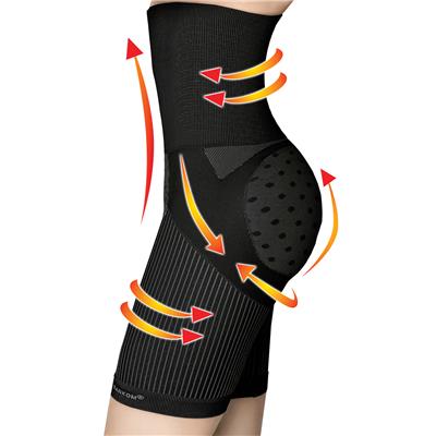 SANKOM SWITZERLAND Patent Aloe Vera Fibres Posture Correction Shapers Shorts - Black  (UK Size XXL: 18-20)_3098065_3