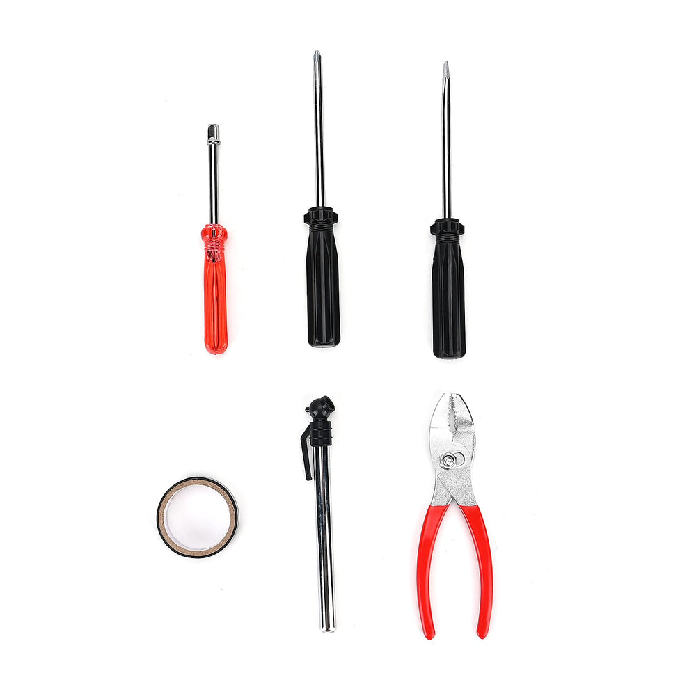 31 Piece Roadside Emergency Kit -  Jump Cables, Flat Head Screwdriver, Phillips Screwdriver, Tyre Pressure Gauge, 9 pieces Nut Driver in Blow Molded Case