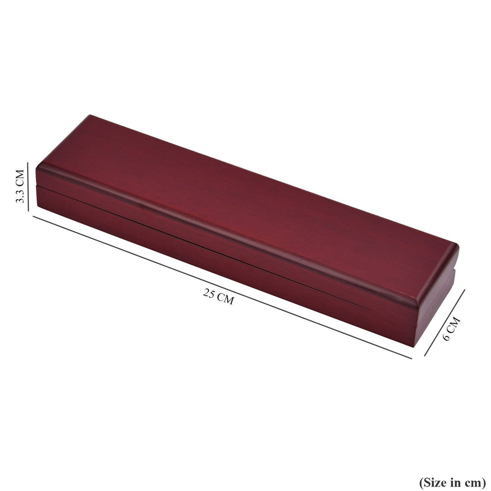 Jewelry Gifting- Velvet Lining Wooden Bracelet Box (Size 25x6x3 cm)_3399334_5