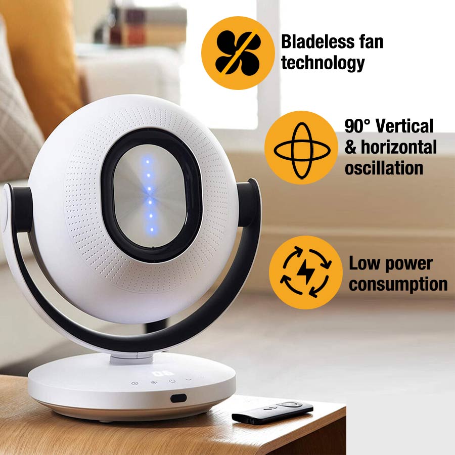 Tors + Olsson Air Pod Bladeless Fan With Remote - White_3597006