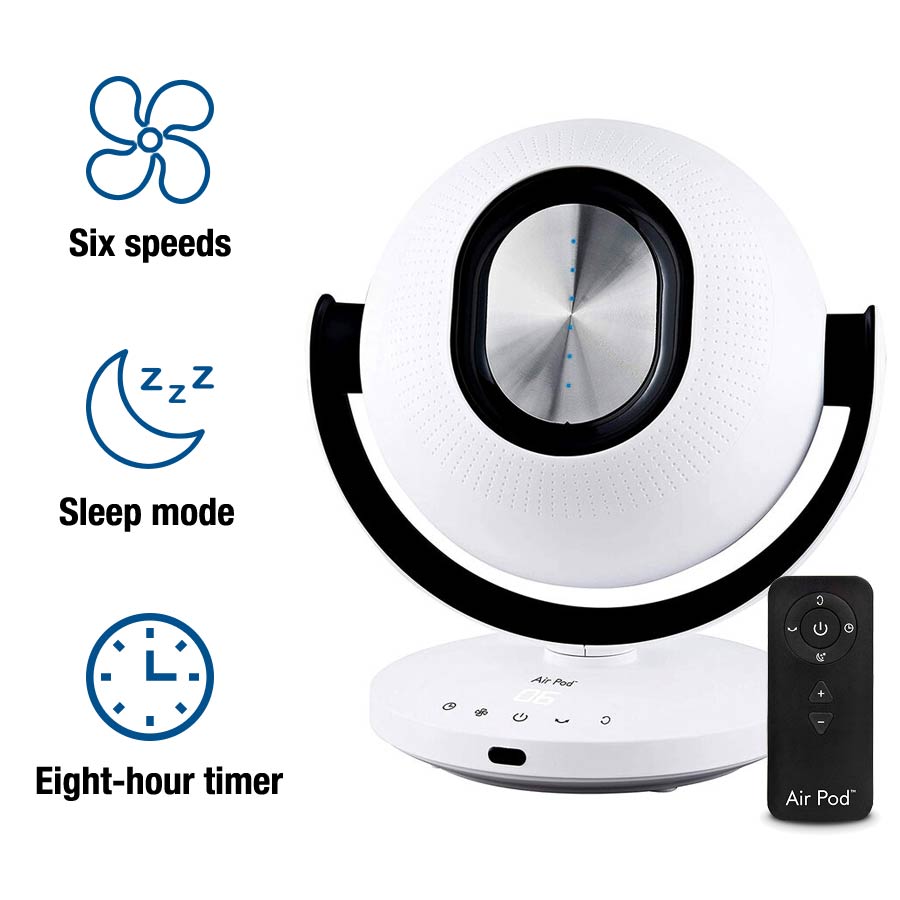 Tors + Olsson Air Pod Bladeless Fan With Remote - White_3597006_2