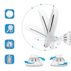 360 Degree Rotating LED Compact Mirror (Dia- 18cm) (AAA Battery not included) - 7xMagnification
