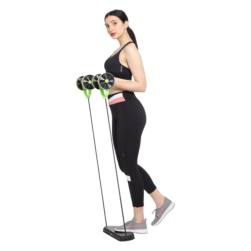 Multi Functional and Portable Double Wheel Exercise Rollers