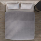Deluxe Range 100% Mulberry Silk Quilt with 100% Cotton Cover - Light Grey (Size King)_3736122_3