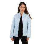 TAMSY Quilted Pattern Padded Jacket (Size 72x143x64Cm) -  Baby Blue_3881361