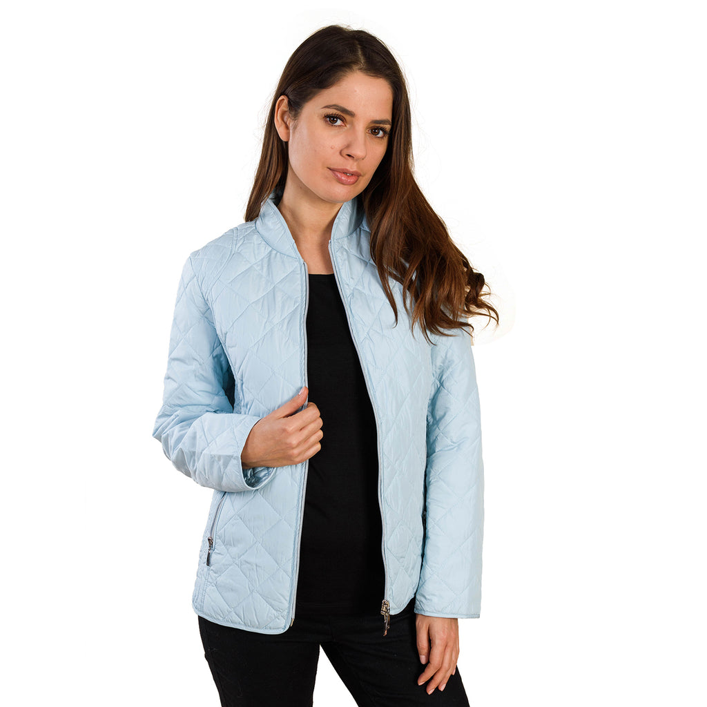 TAMSY Quilted Pattern Padded Jacket (Size 72x143x64Cm) -  Baby Blue_3881361_2