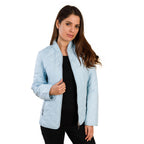 TAMSY Quilted Pattern Padded Jacket (Size 72x143x64Cm) -  Baby Blue_3881361_2