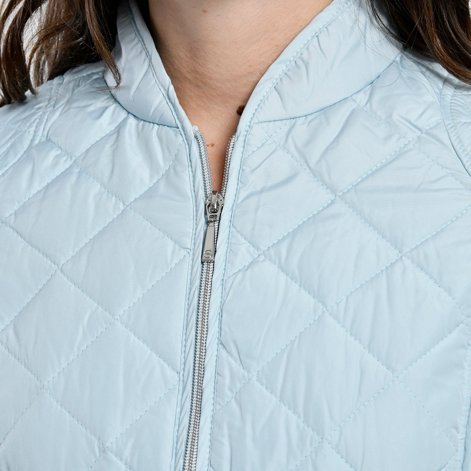 TAMSY Quilted Pattern Padded Jacket (Size 72x143x64Cm) -  Baby Blue_3881361_5