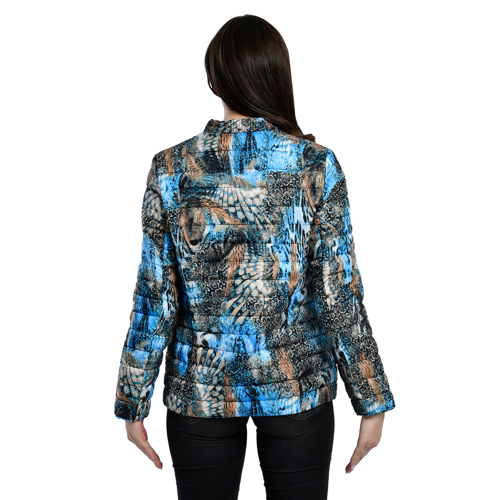 TAMSY Printed Padded Jacket (Size 18) - Blue_3881422_1